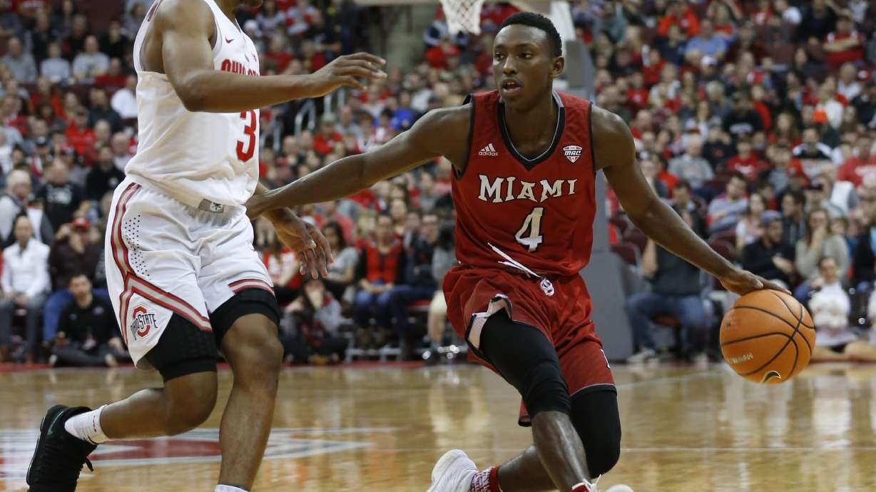 Ohio State pulls away to beat in-state rival Miami 72-59