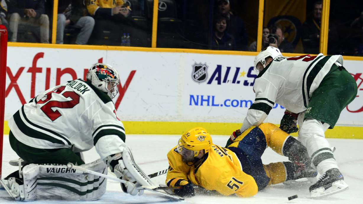 Saros' 29 saves lead Predators over Wild 3-0