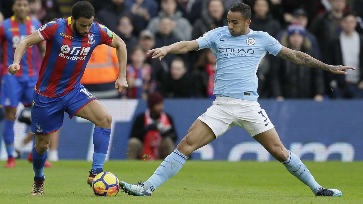 Man City's record winning run ends with 0-0 draw at Palace