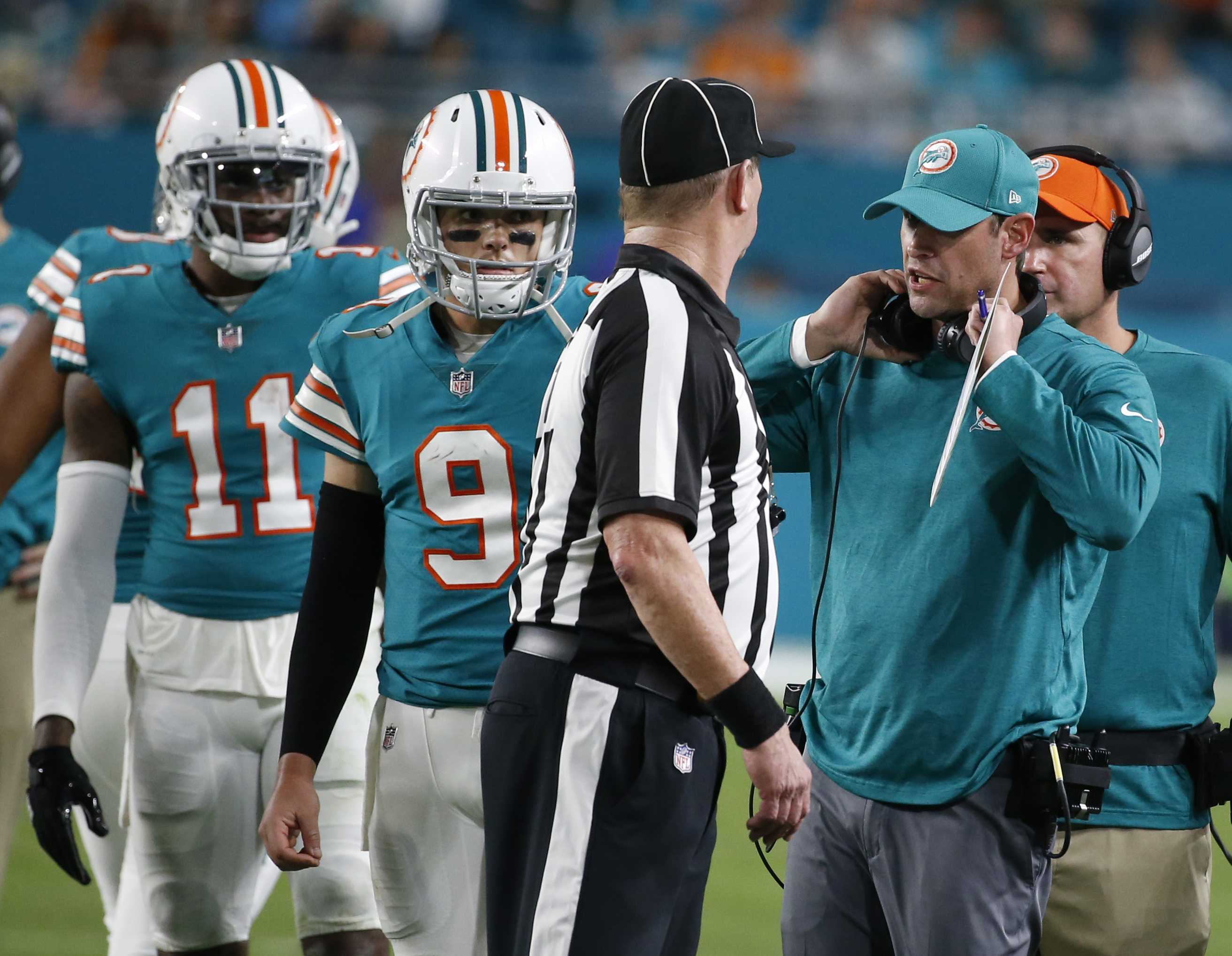 Dolphins owner says Gase, top personnel execs will be back