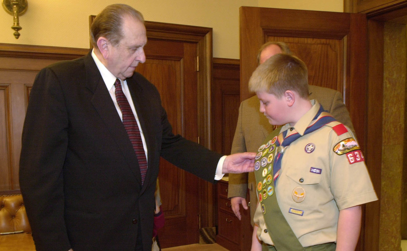 'Scouting teaches boys how to live': A prophet's lifelong love of Scouts