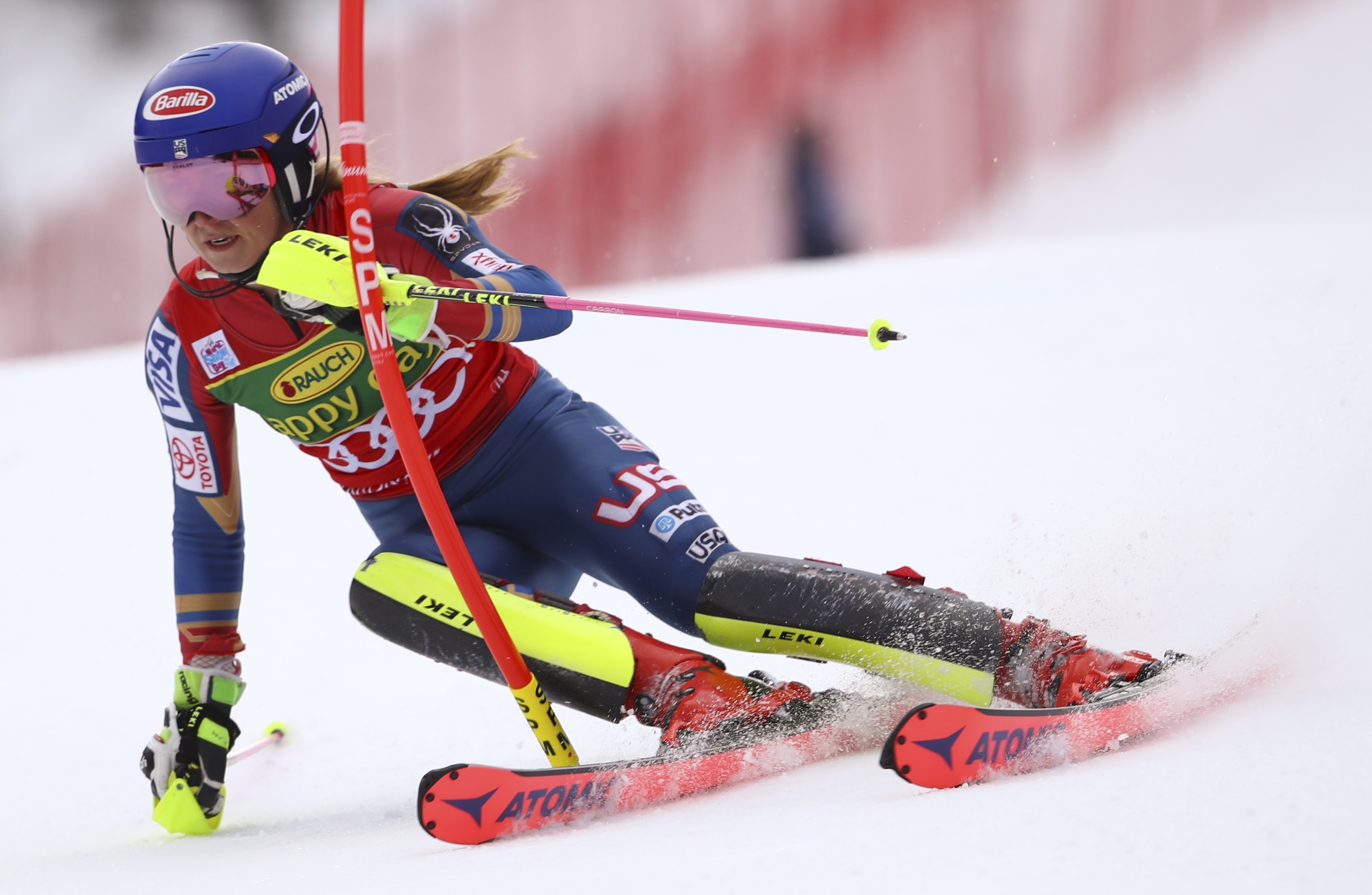 Olympic champ Shiffrin dominates slalom for 40th career win