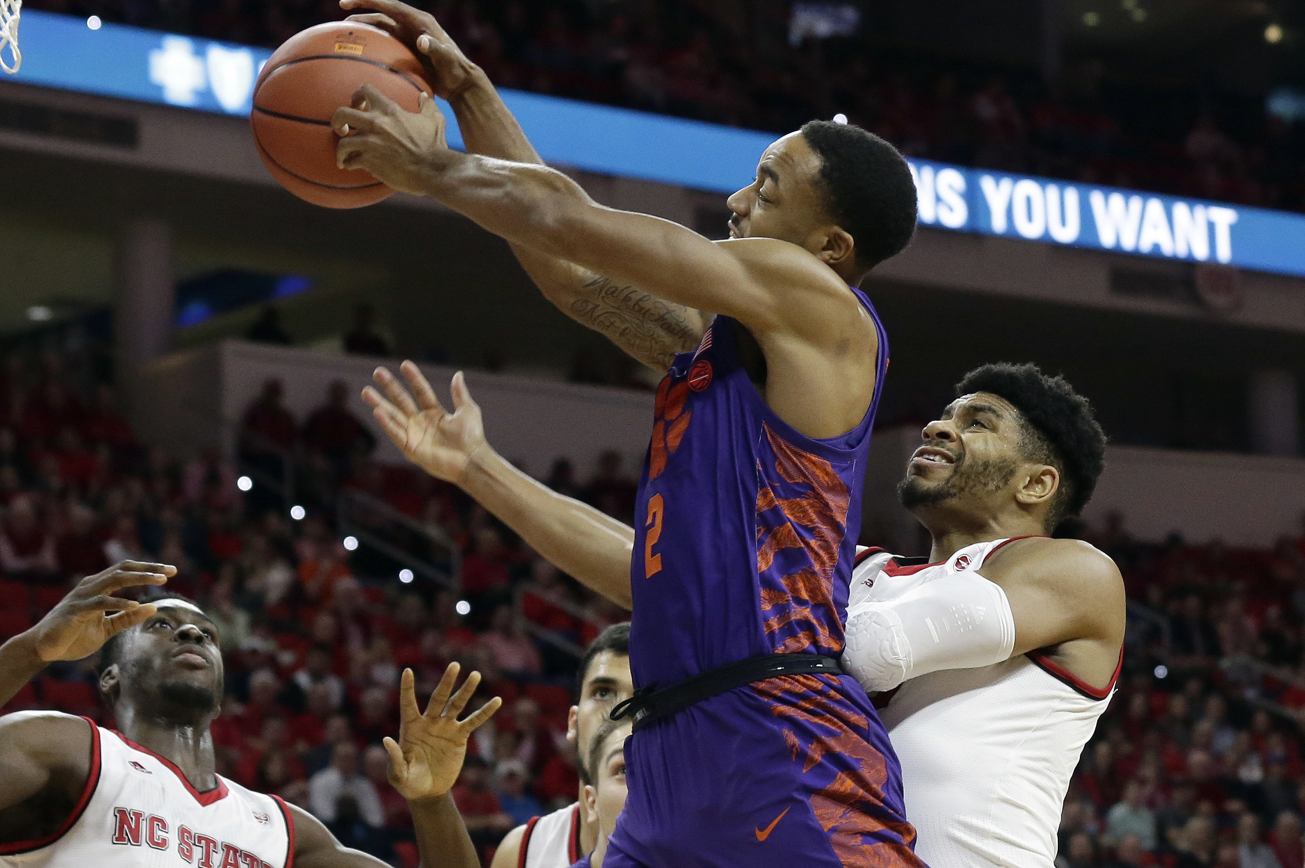 NC State upsets No. 19 Clemson 78-77 on DeVoe's missed FT