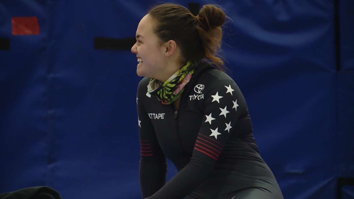 Kearns speedskater feeling a sense of belonging at Winter Olympics
