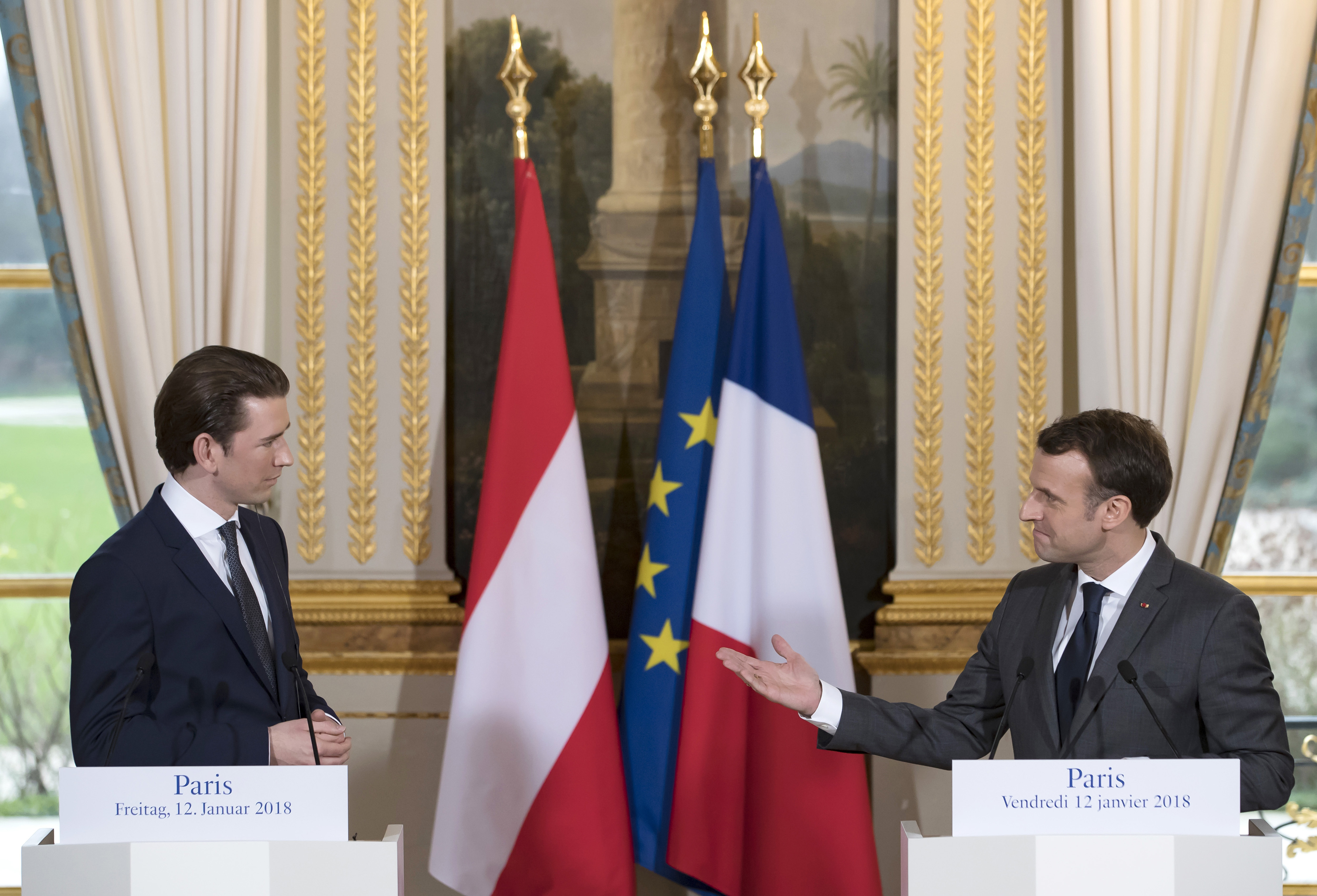 France, Austria leaders note close views on some EU issues