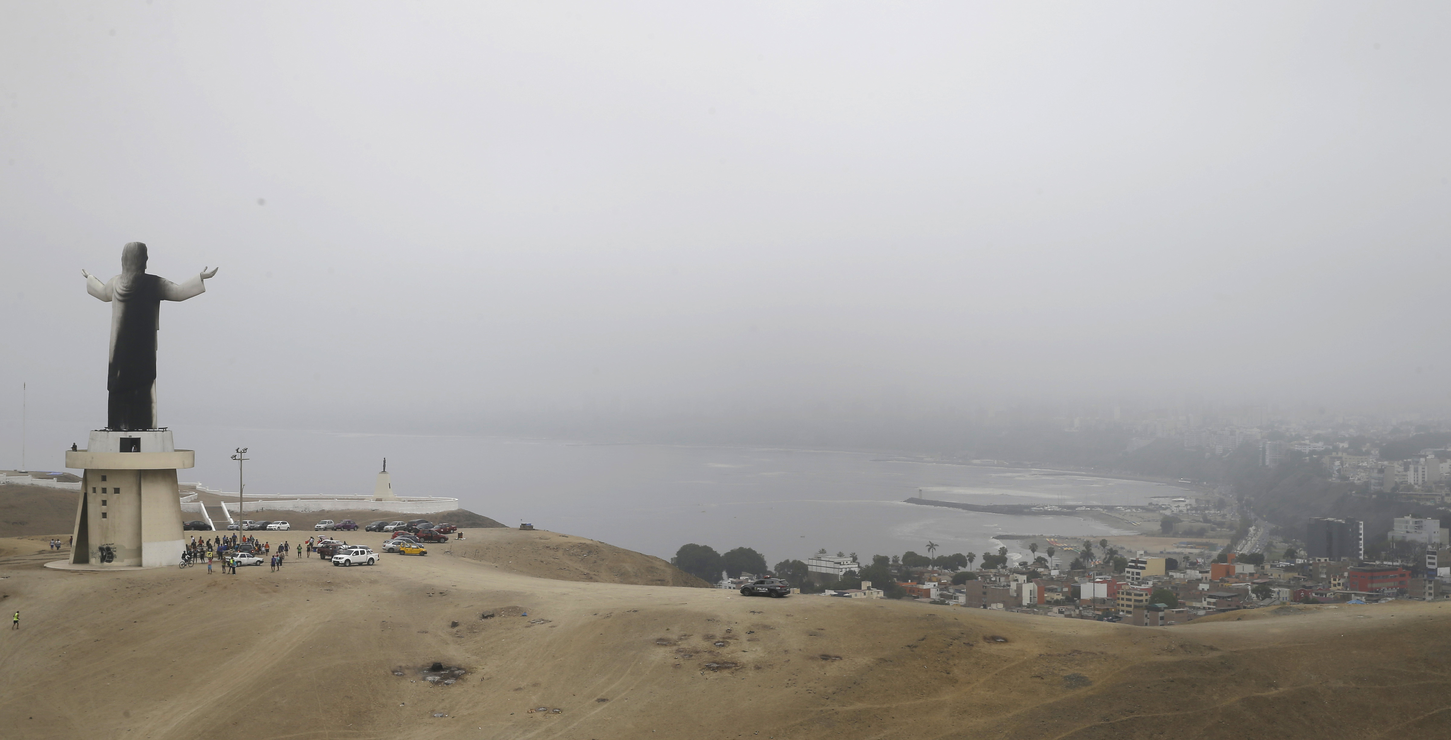 Christ statue in Peru damaged by fire days before pope visit
