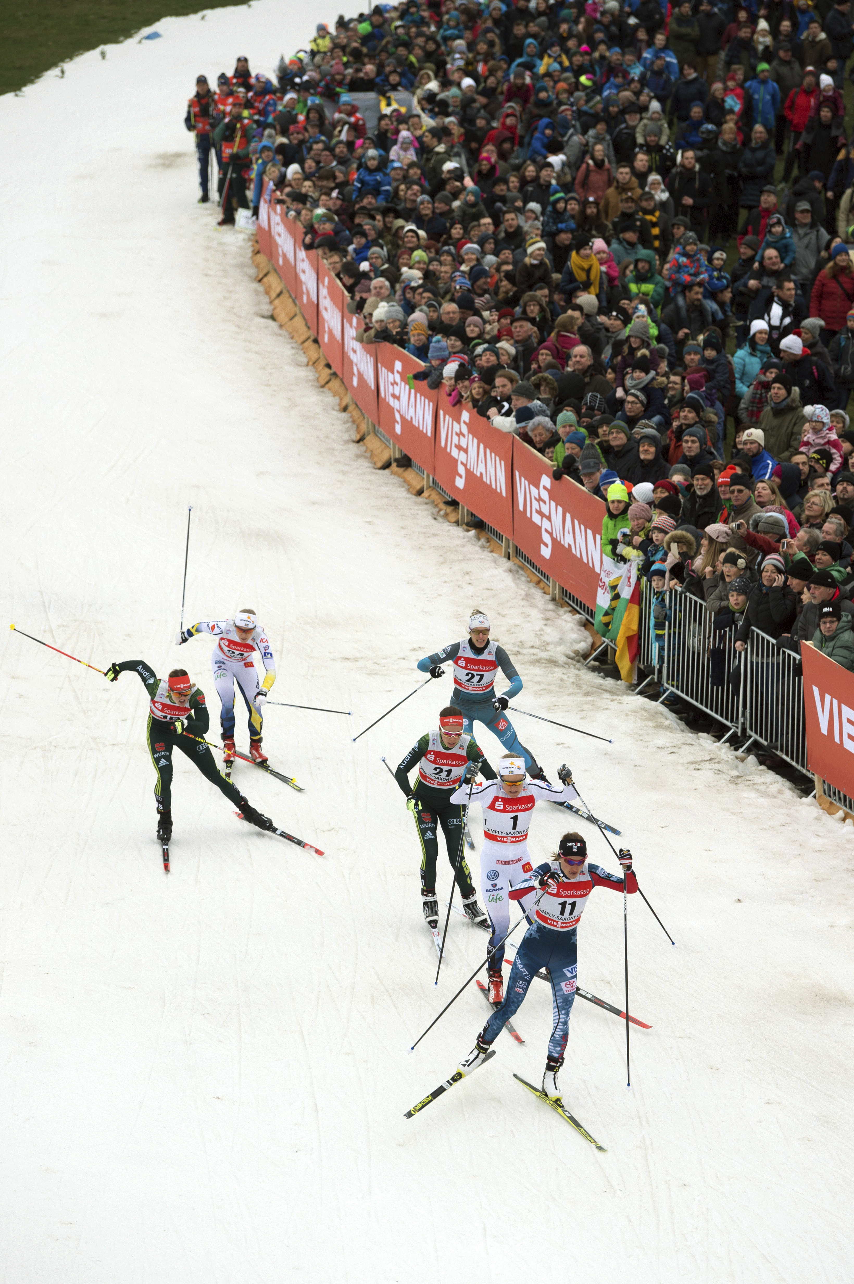 Falk, Pellegrino claim cross-country World Cup sprint wins