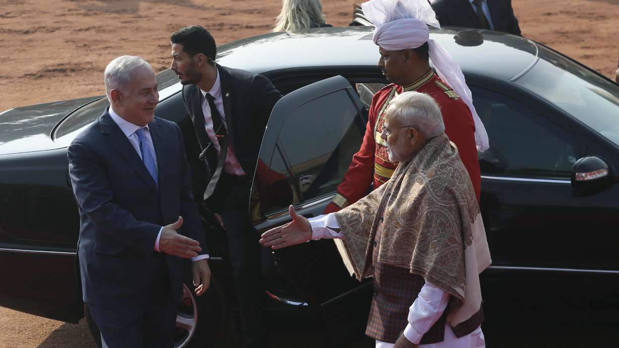 Israeli Prime Minister Netanyahu in India to deepen links