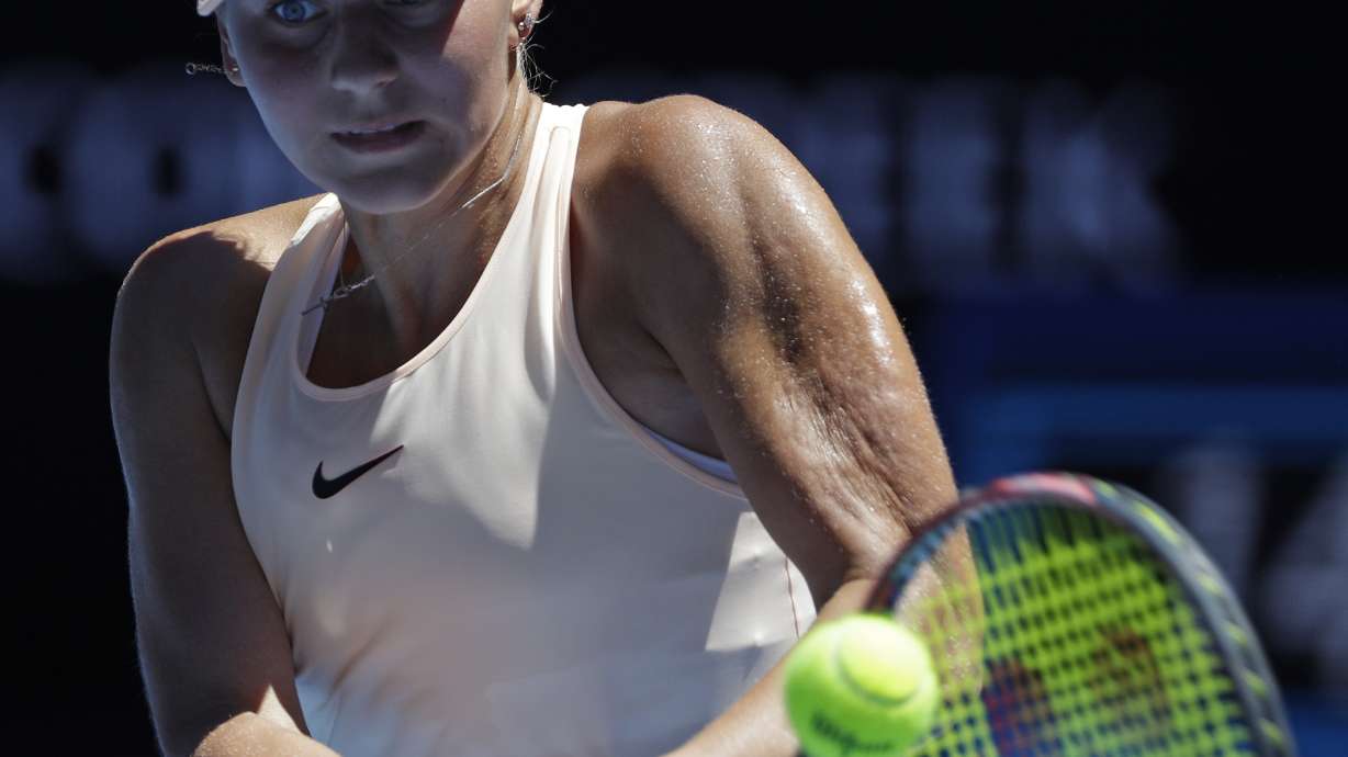 Age 15 and bold, Marta Kostyuk enjoying Aussie Open run