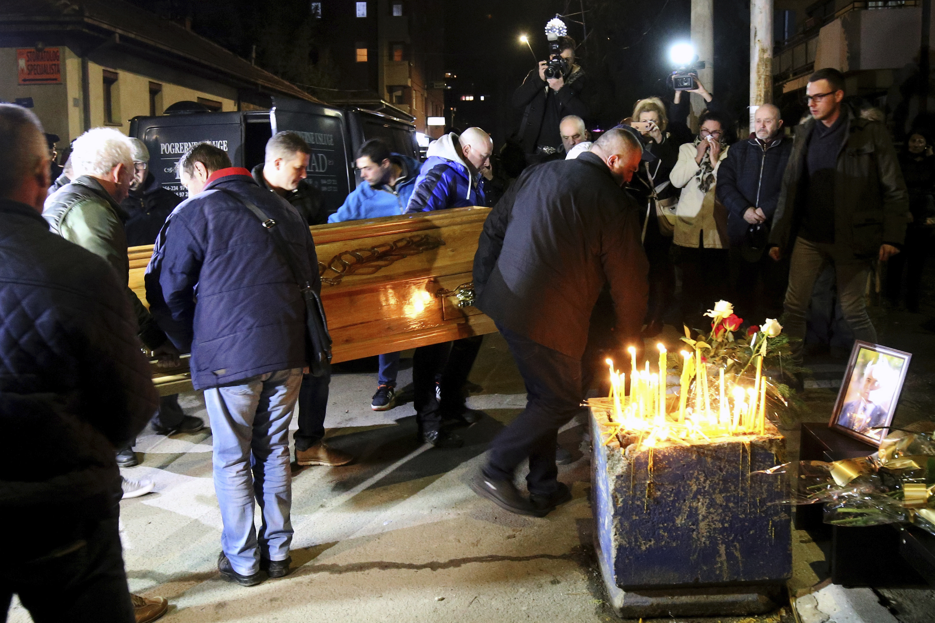 Thousands pay respects to slain Kosovo Serb leader
