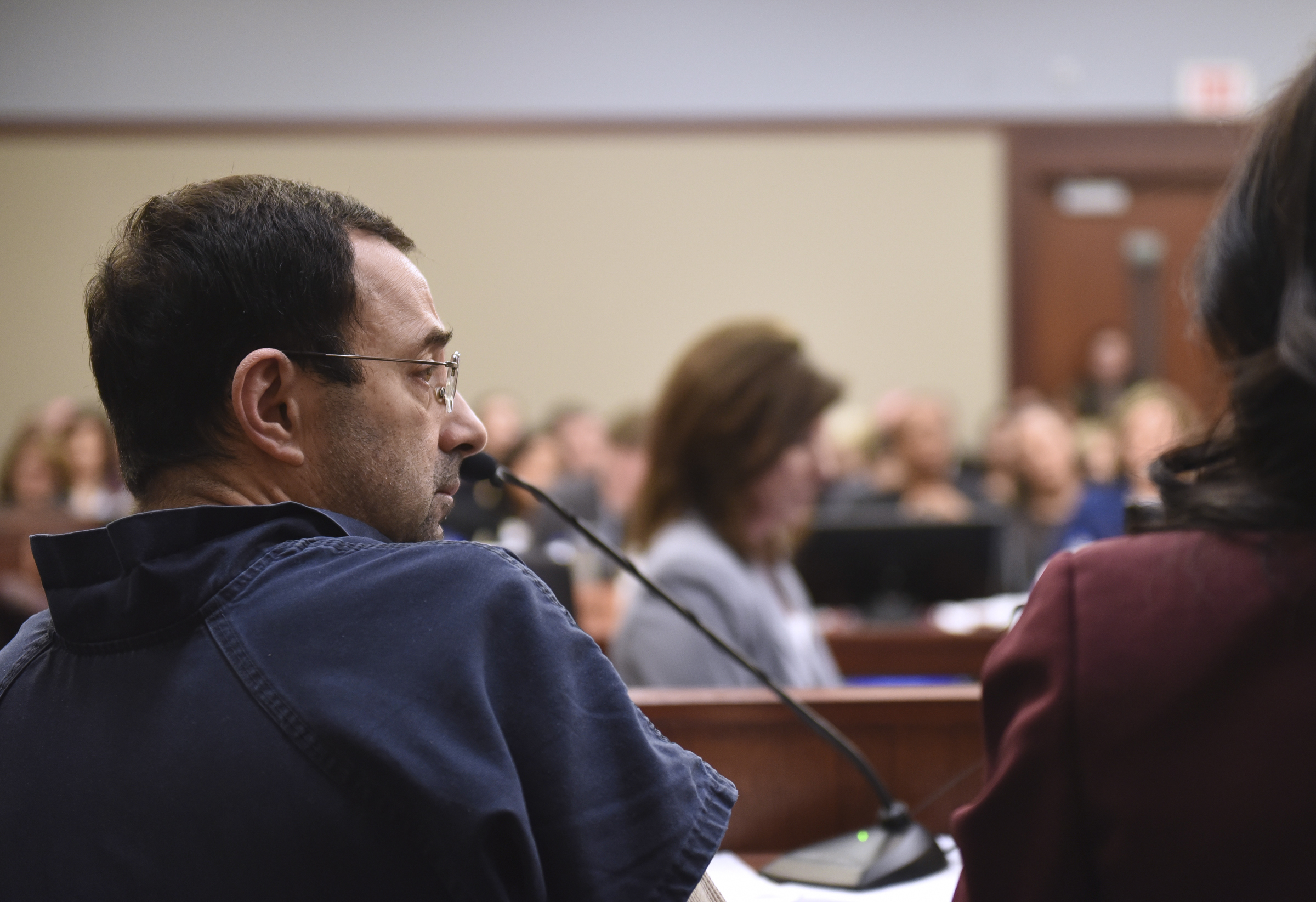 Latest: Nassar sobs as abuse victim testifies at sentencing