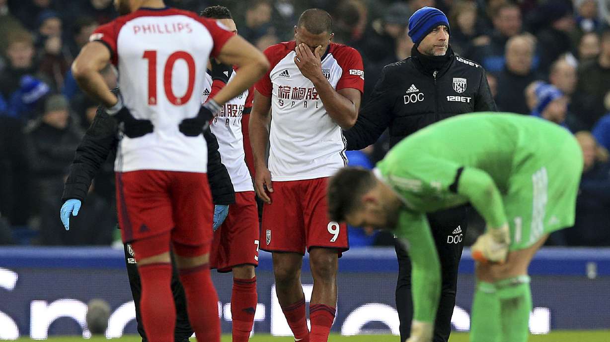 Double fracture for McCarthy in Everton draw with West Brom