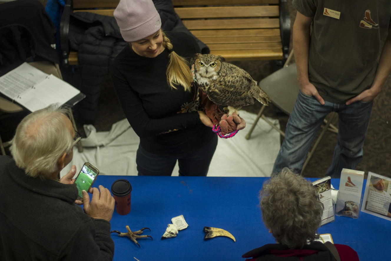 Attendees at the Utah Clean Air Solutions Fair at Trolley Square on Saturday, Jan. 20, 2018. (Photo: Carter Williams, KSL.com)