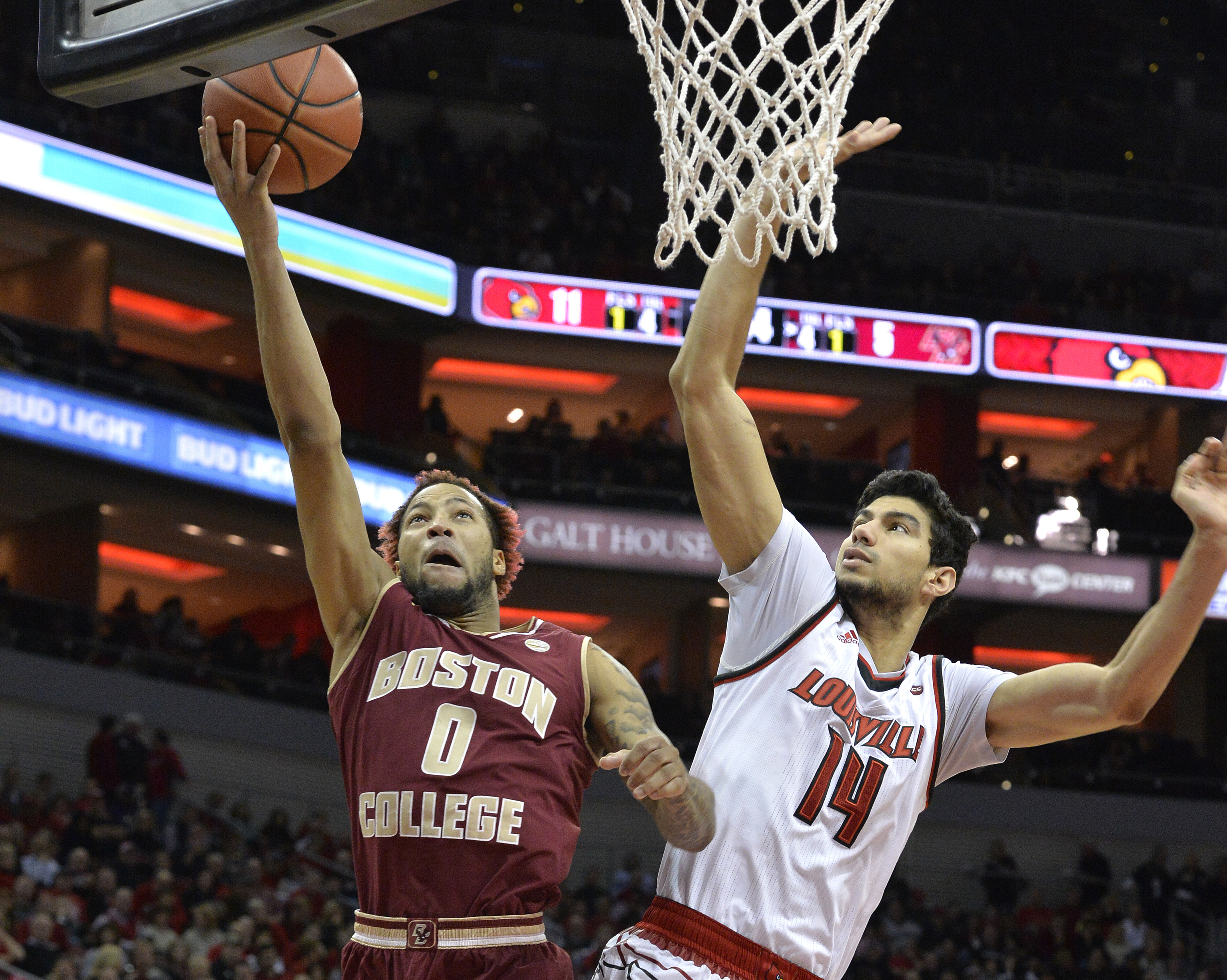 Louisville leads big before surviving Boston College 77-69