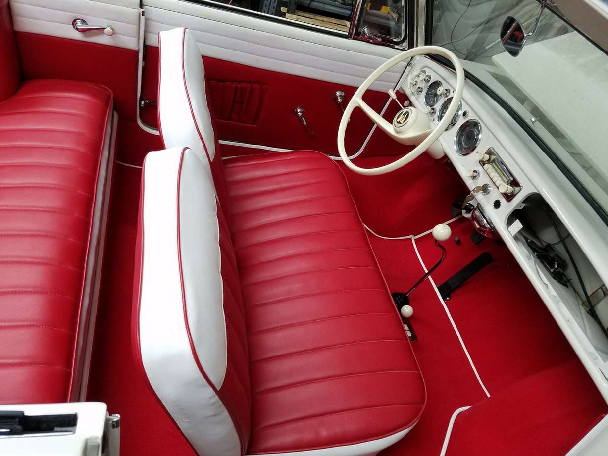 Diane McCoy did a complete redo of the '62 Amphi's interior. Her attention to detail helped to restore the car's classic beauty. (Photo: Diane McCoy)
