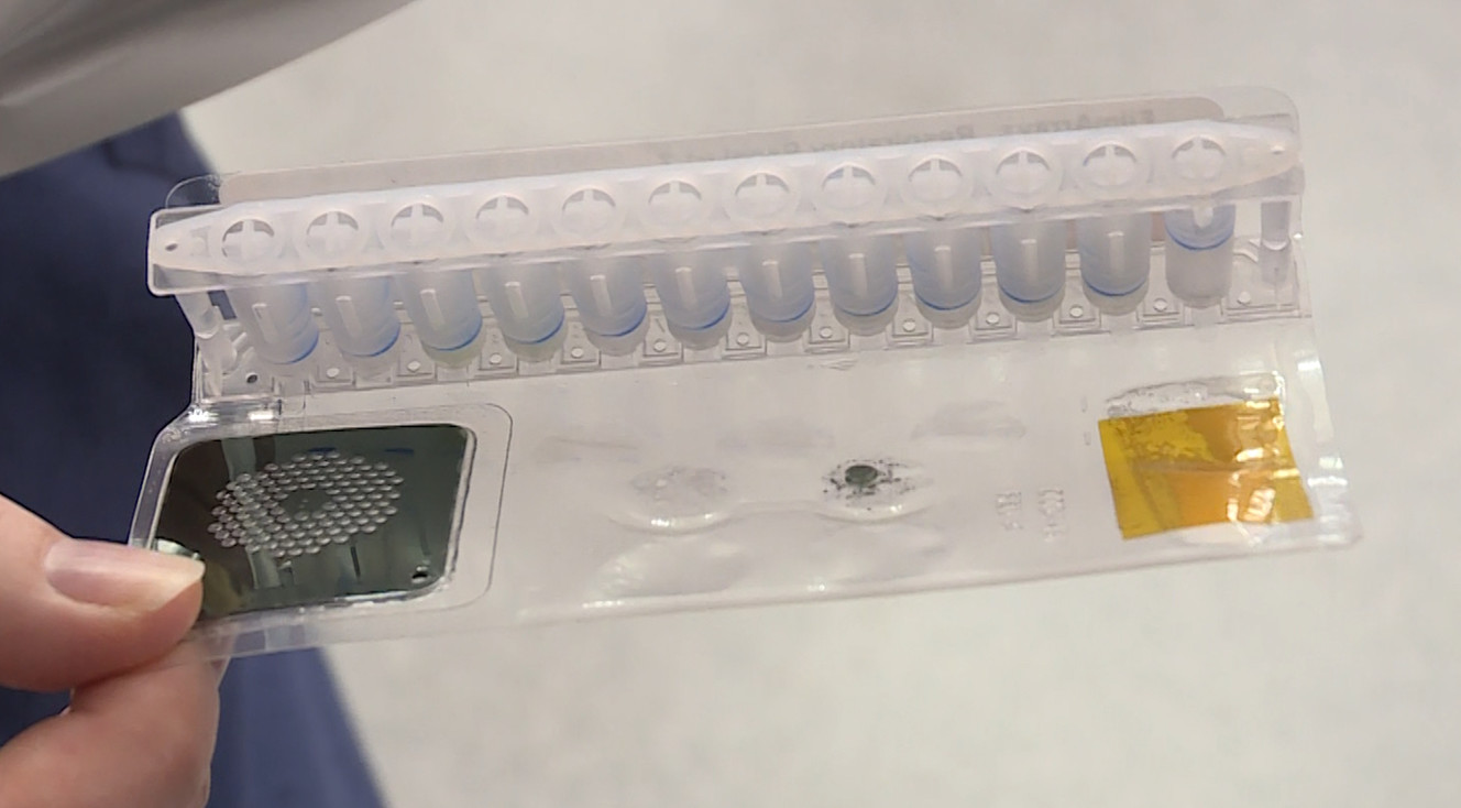 BioFire Diagnostic at Research Park in Salt Lake City makes test kits that doctors use to determine if someone has the flu, a cold or another illness. The kits, pictured on Thursday, Jan. 25, 2018, can deliver results usually under an hour. (Photo: Jay Dortzbach, KSL TV)