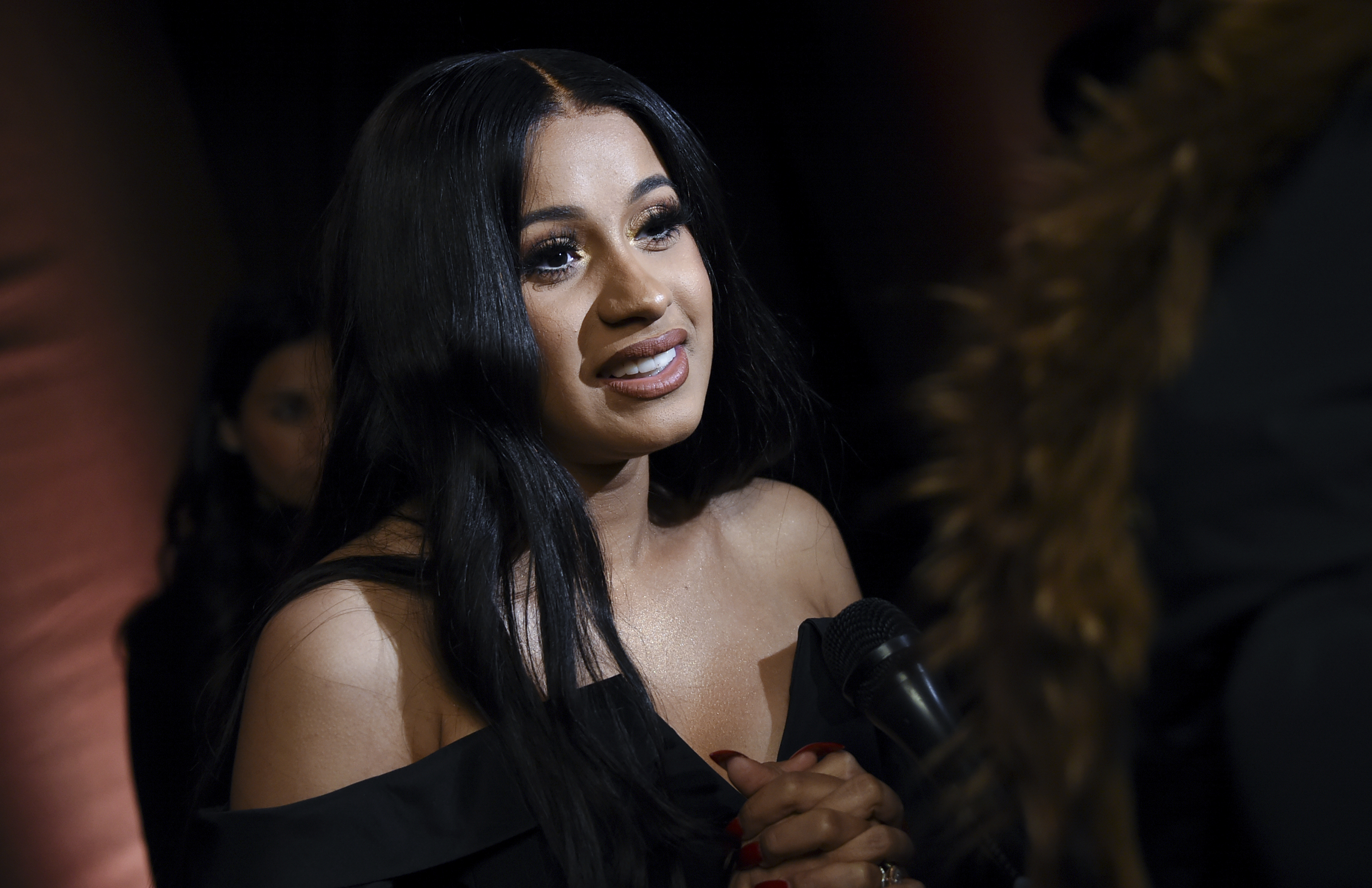 Cardi B celebrates Grammy nods, hit songs at label party