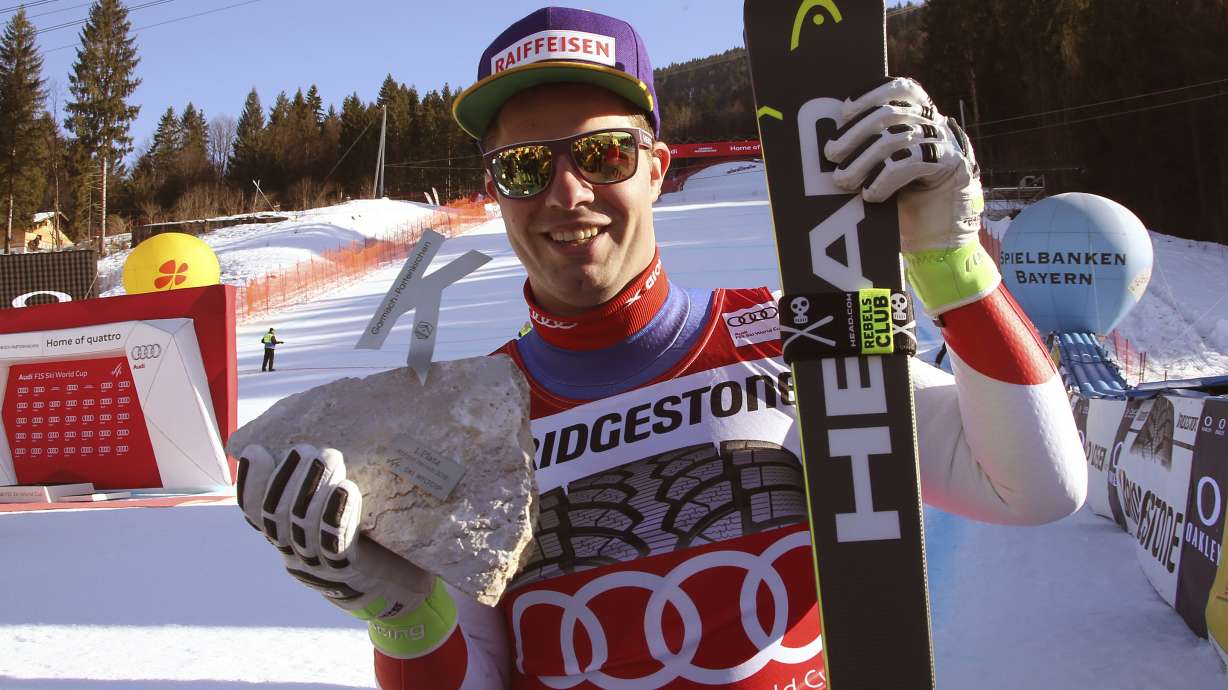 Feuz wins last men's downhill World Cup before Olympics