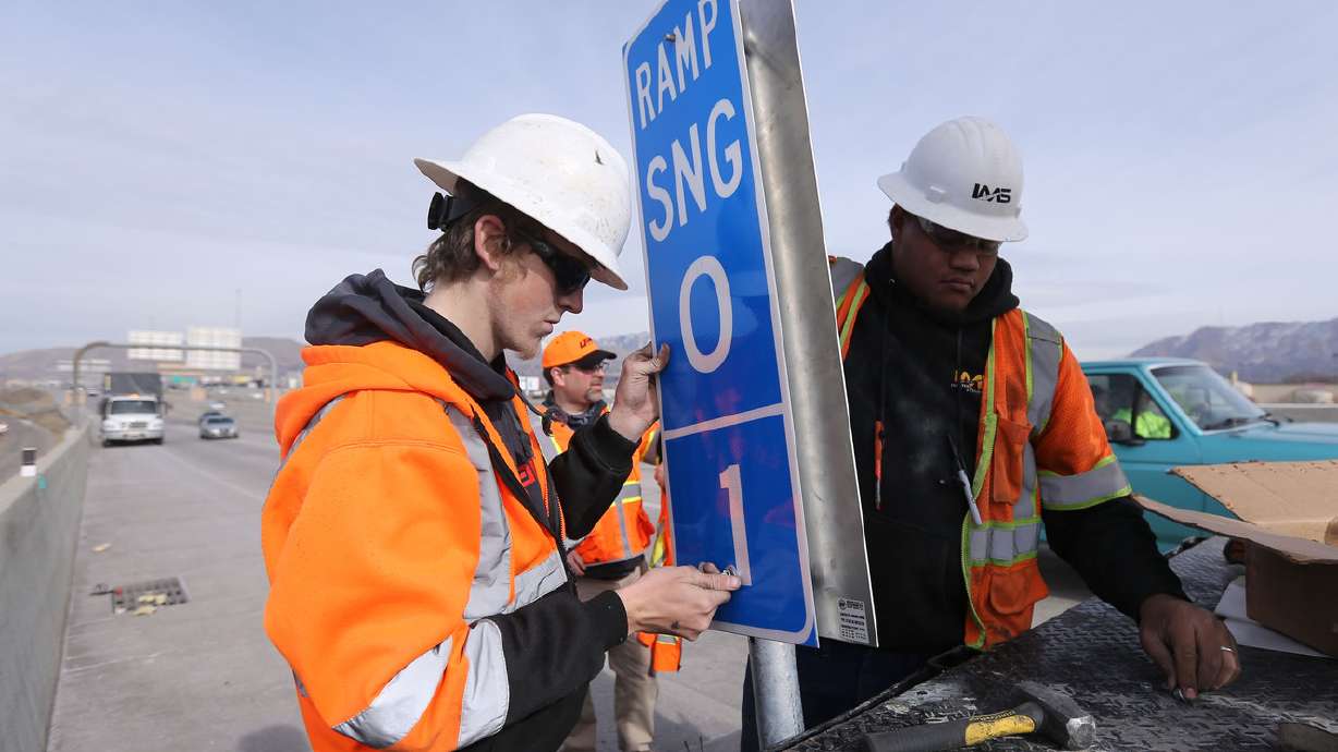 Nsa/css Freeway Exit New freeway signs aim to reduce emergency response times | KSL.com