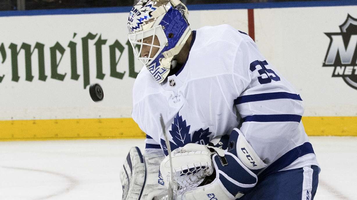 McElhinney stops 25 shots, Maple Leafs beat Rangers 4-0