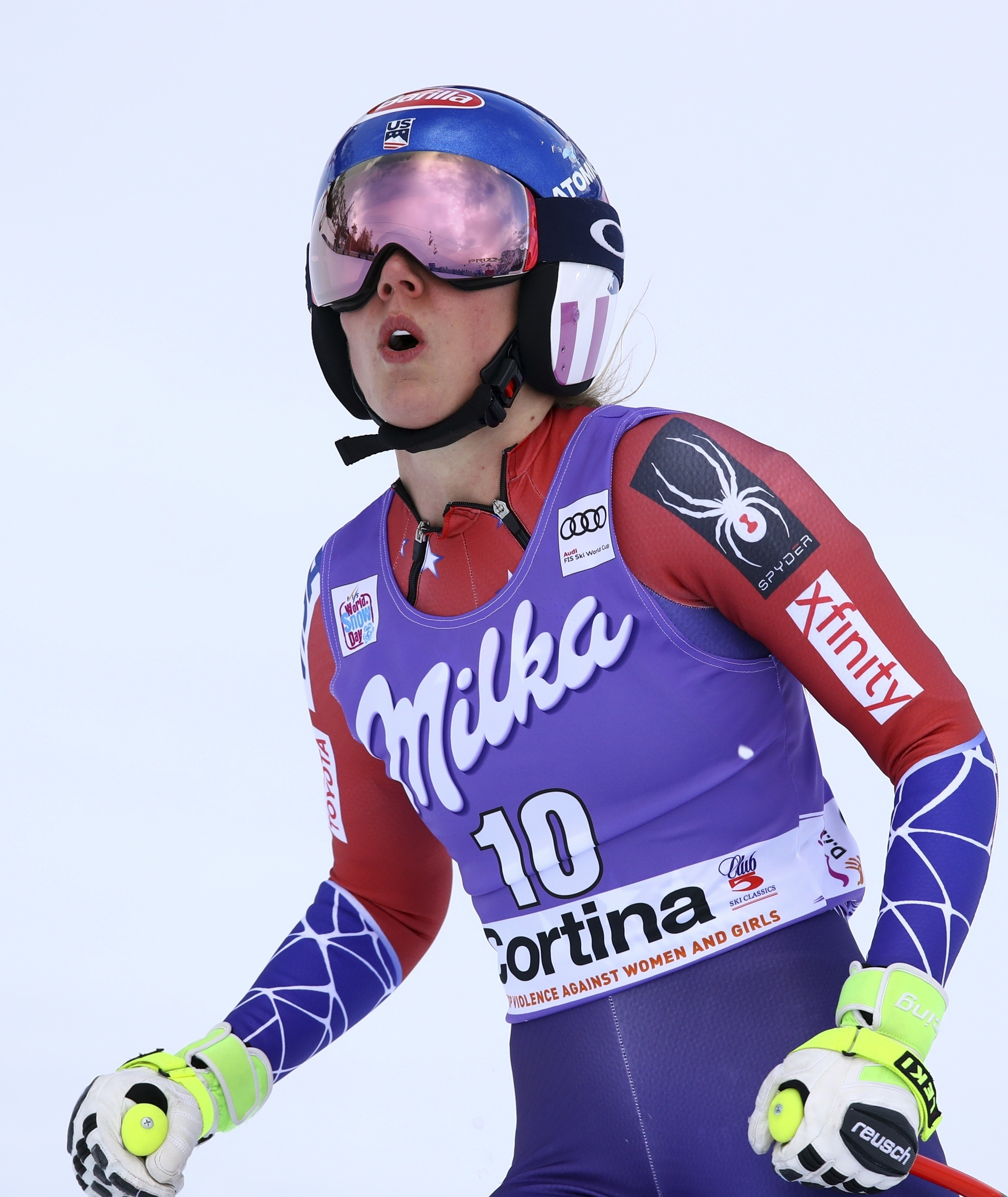 Bib campaign against sex abuse captures US skiers' attention