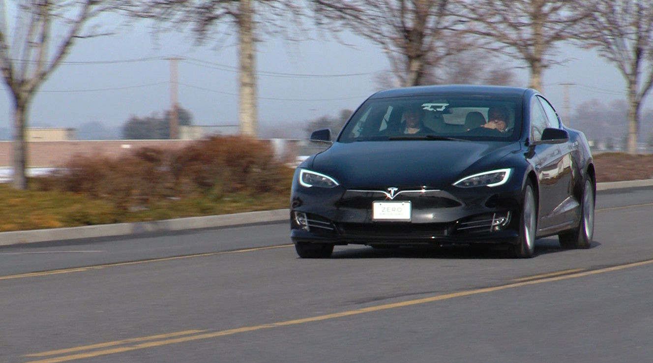 Ogden-based International Armoring Corp. outfitted a Tesla Model S P100D with about 550 pounds of armor designed to withstand an attack by crooks or terrorists. It claims it is the fastest bulletproof car ever made and it's 100 percent electric. In Ogden, Jan. 8, 2018. (Photo: Eric Betts, KSL)