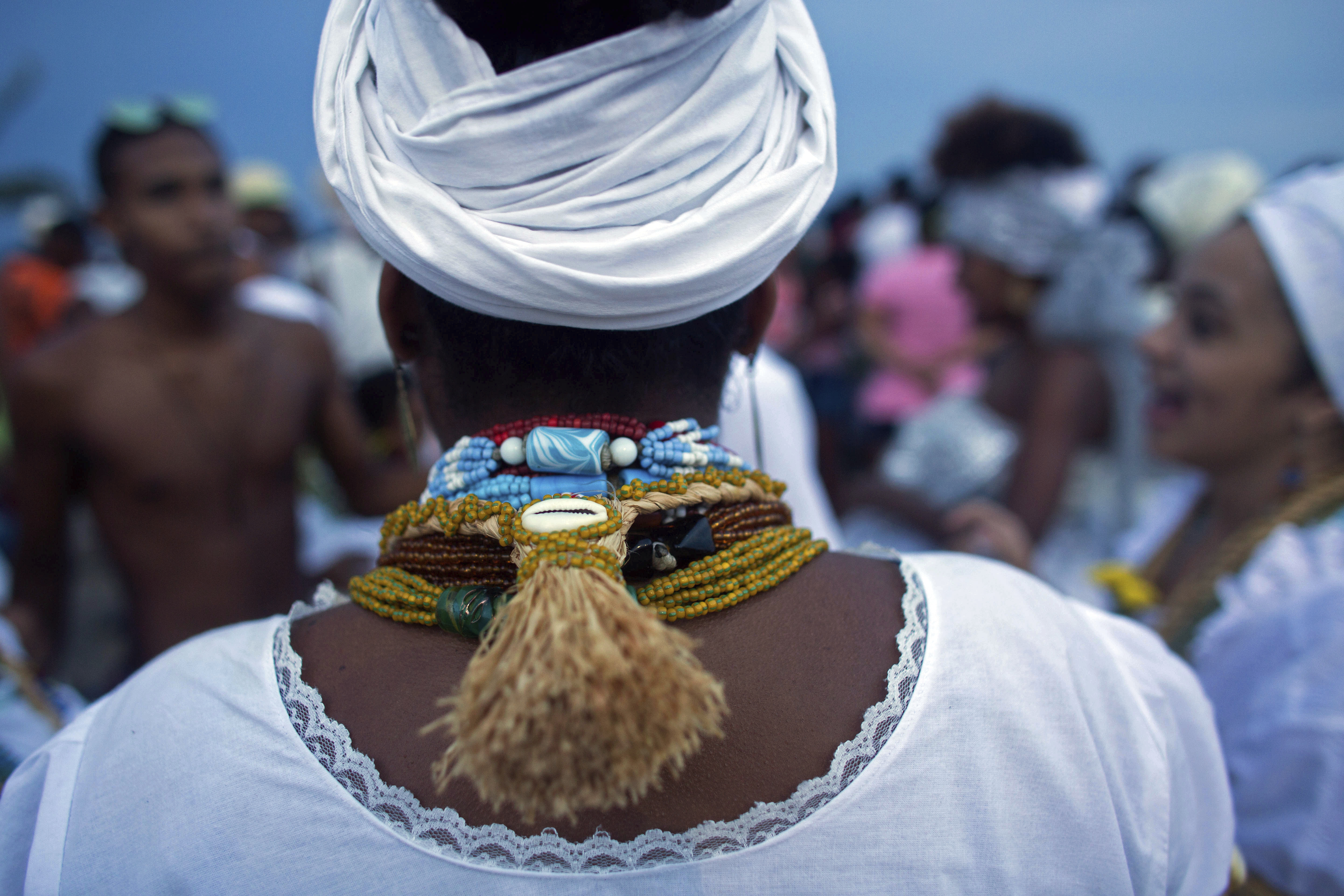 AP PHOTOS: Brazilians honor sea goddess Yemanja