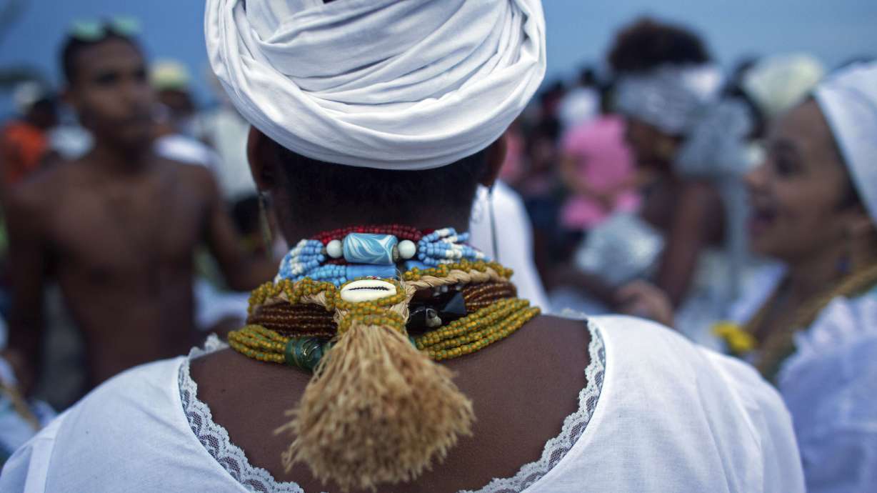 AP PHOTOS: Brazilians honor sea goddess Yemanja