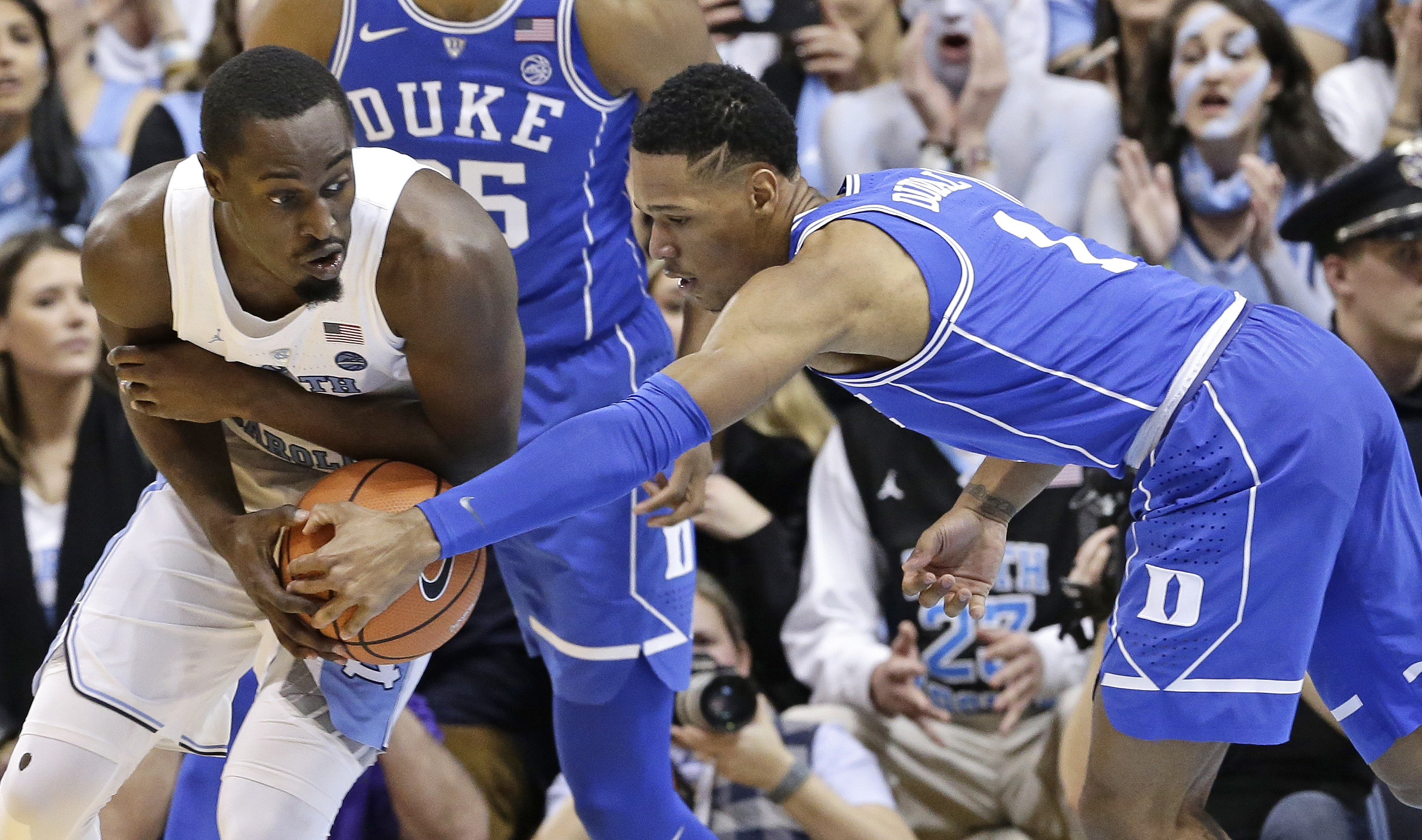 No. 21 North Carolina beats No. 9 Duke 82-78 in rivalry game