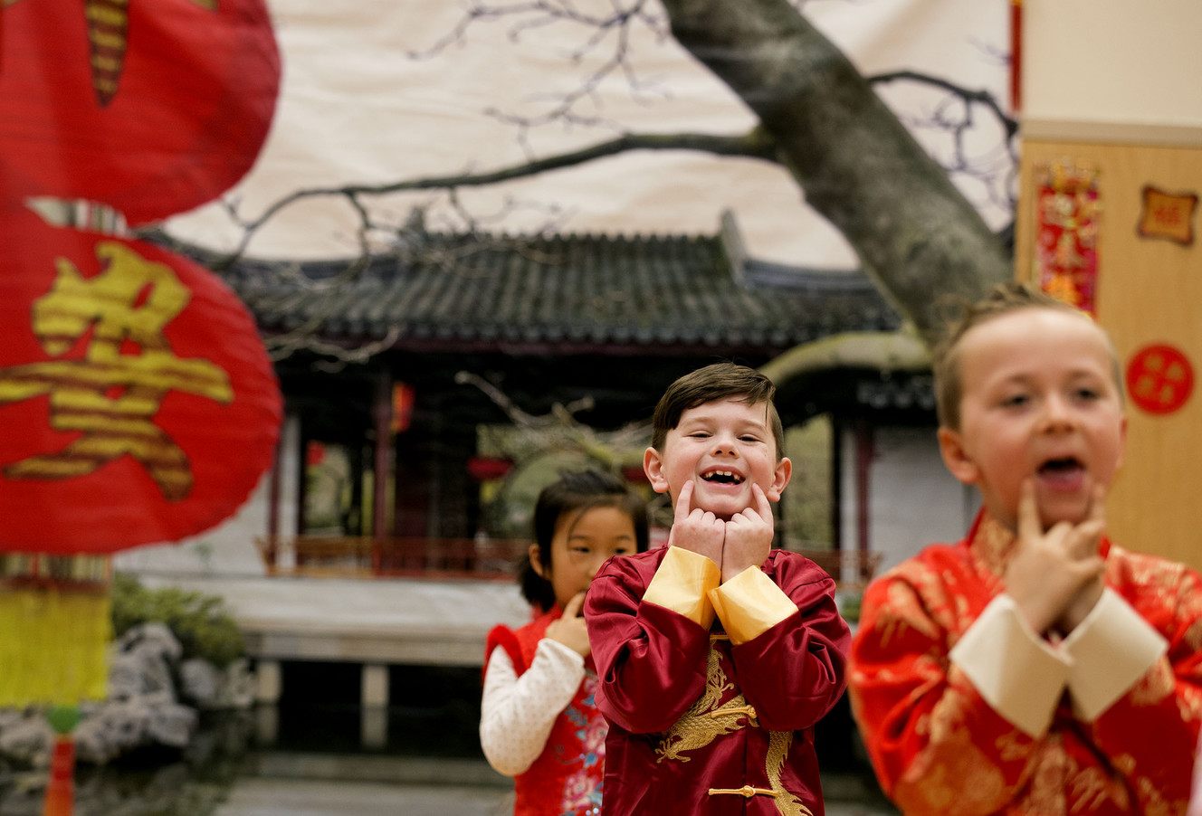 Dual language preschoolers celebrate Lunar New Year