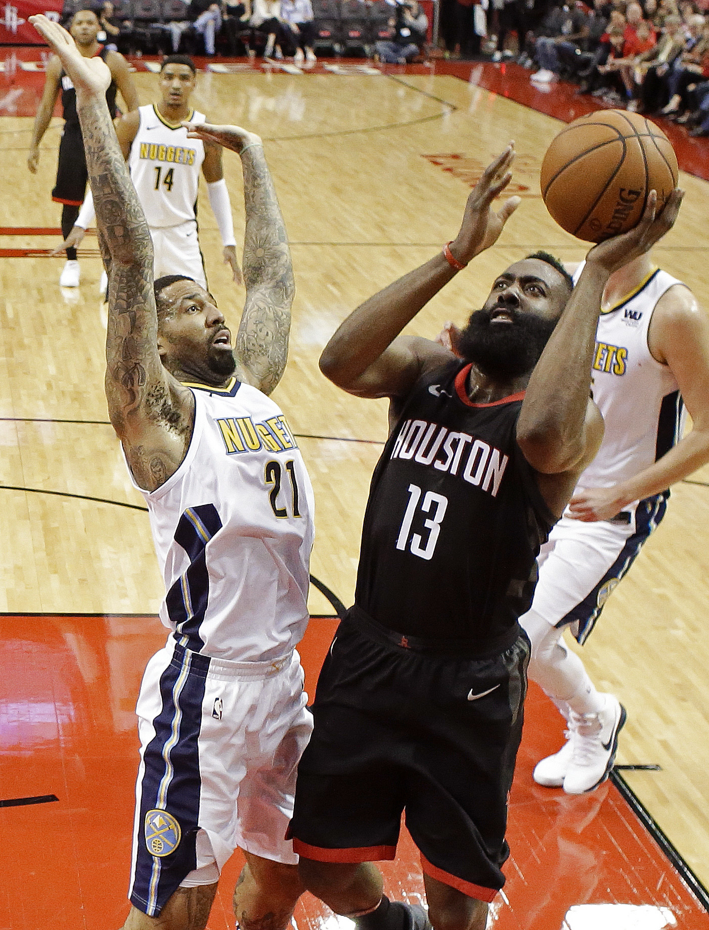 Harden, Capela lead Rockets to 130-104 win over Nuggets