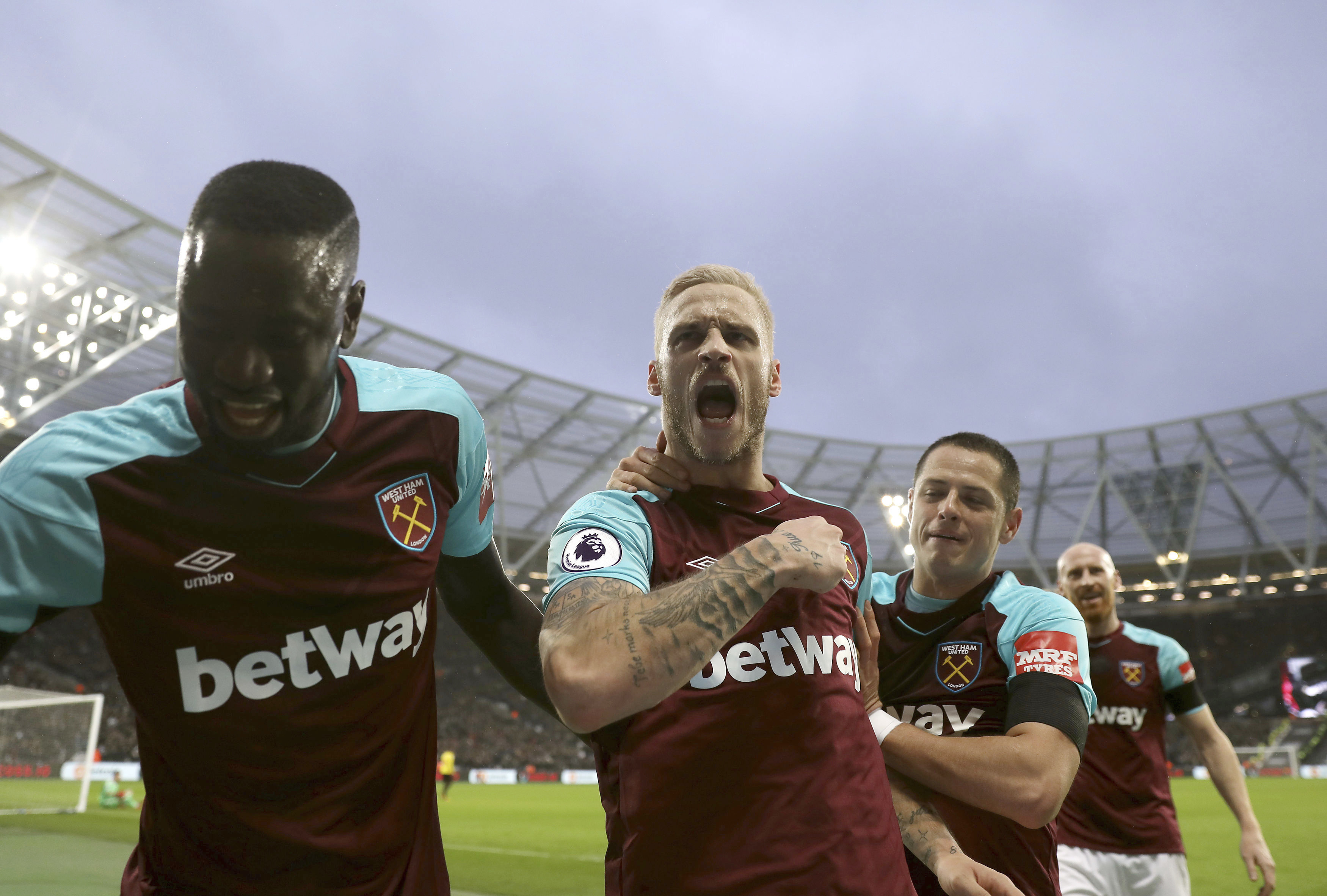 West Ham move further from EPL drop zone with Watford win