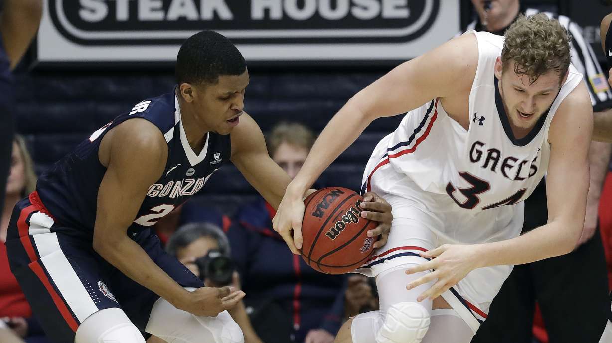 Gonzaga snaps Saint Mary's 19-game win streak, 78-65