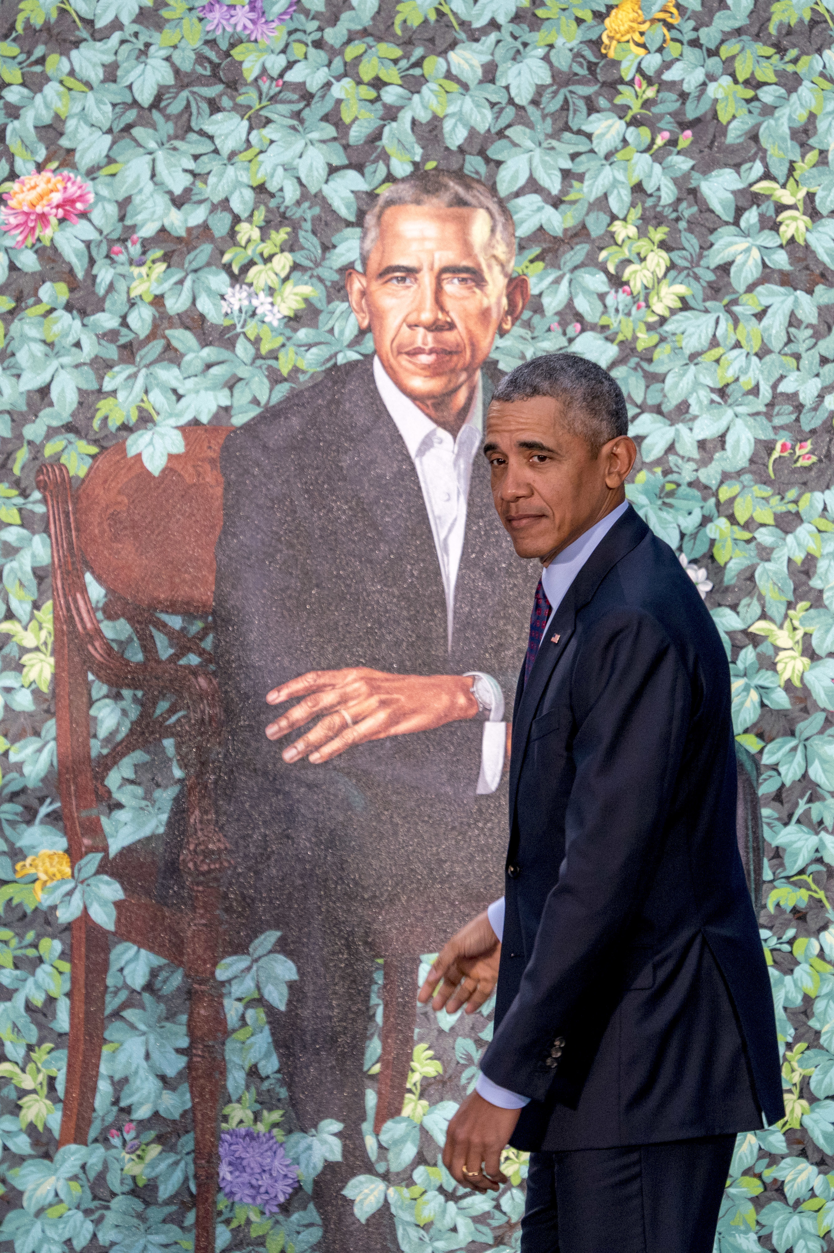 The Latest: Obama: Working with artist on a portrait a 'joy'