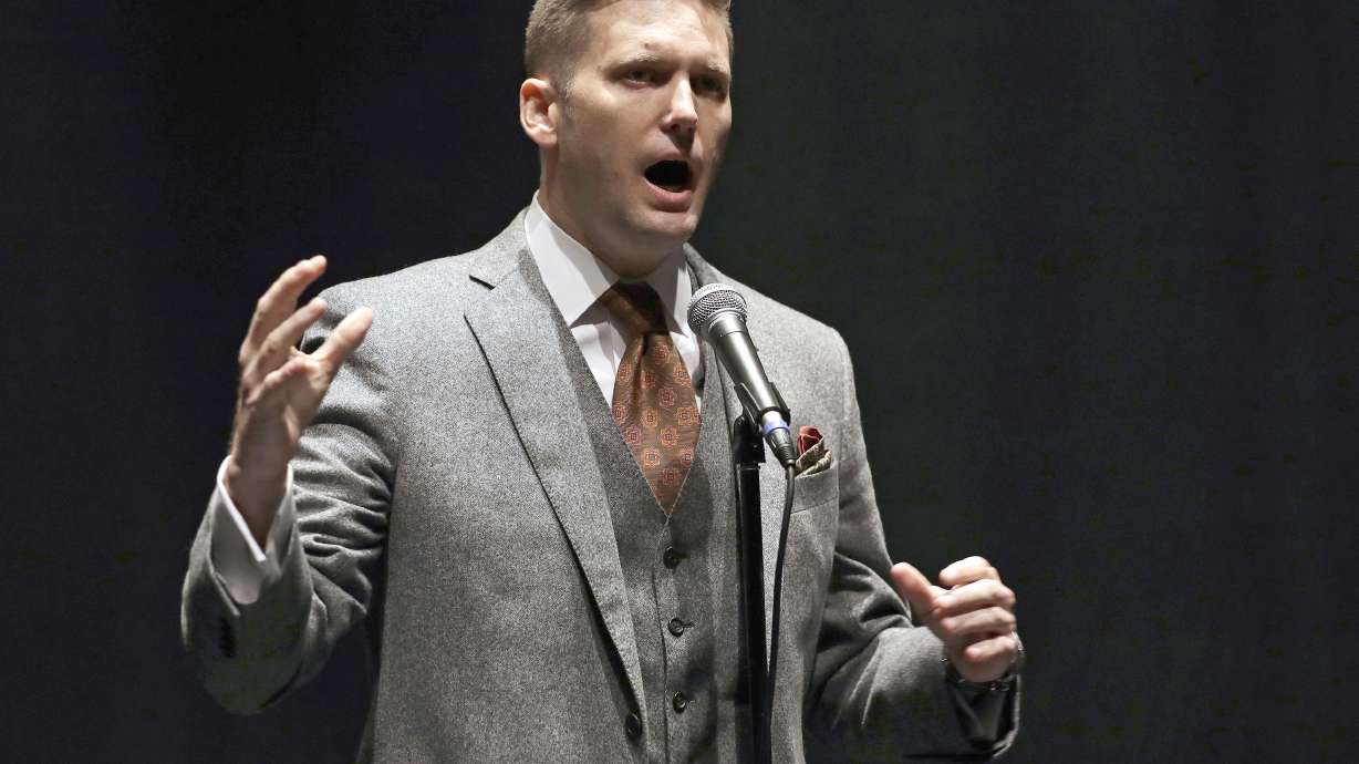 The Latest: Ohio school confirms Spencer speech date off