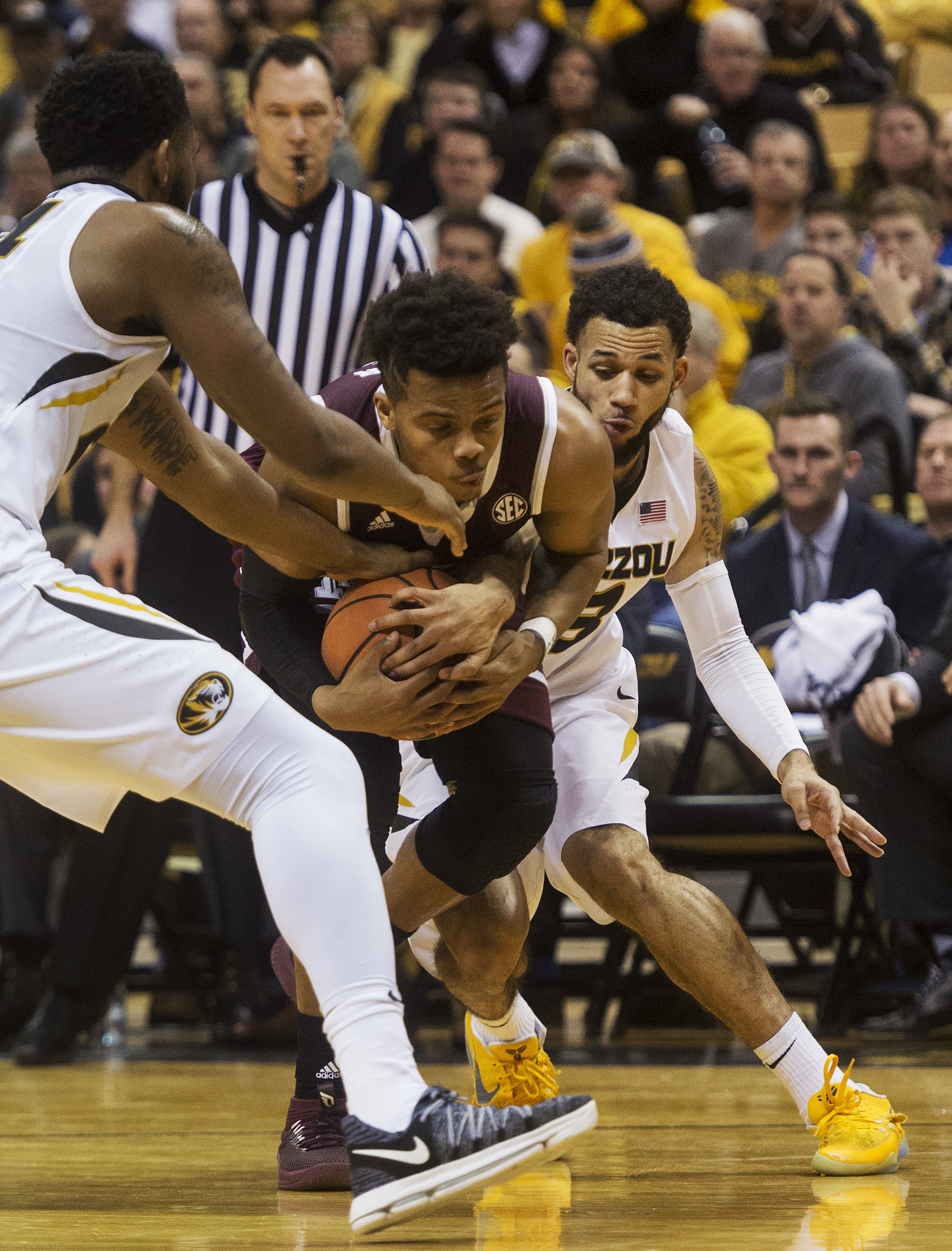 Missouri edges No. 21 Texas A&M 62-58