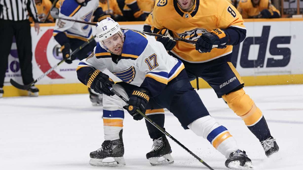 Forsberg's OT penalty shot leads Predators over Blues 4-3