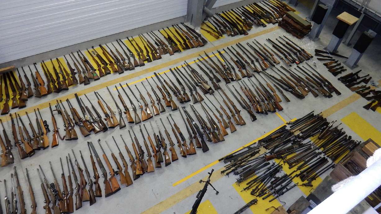 French customs agents find stash of weapons in sports shop