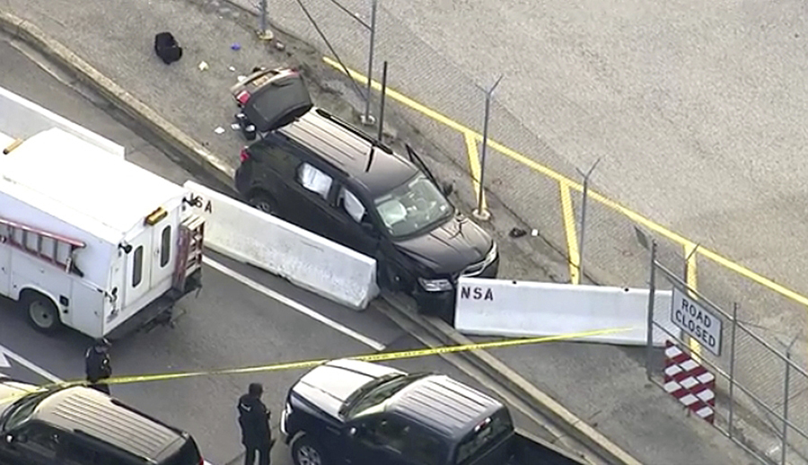 2 freed after shots fired at SUV in NSA campus confrontation