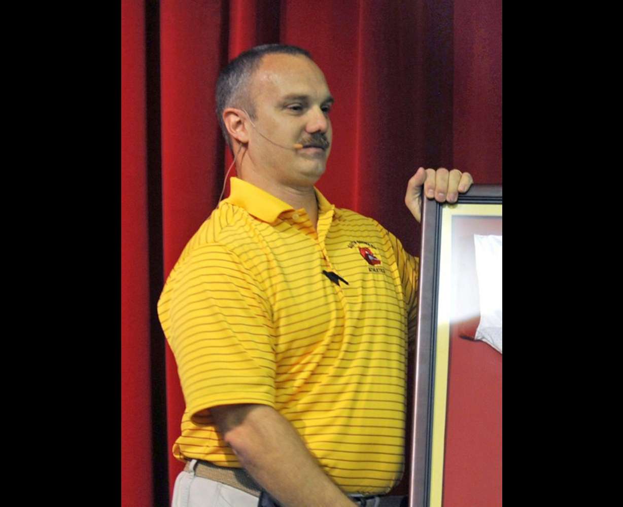 This undated photo shows Chris Hixon, the athletic director at Marjory Stoneman Douglas High School in Parkland, Fla. Hixon was killed when former student Nikolas Cruz opened fire at the school on Wednesday, Feb. 14, 2018. (Susan Stocker/South Florida Sun-Sentinel via AP)
