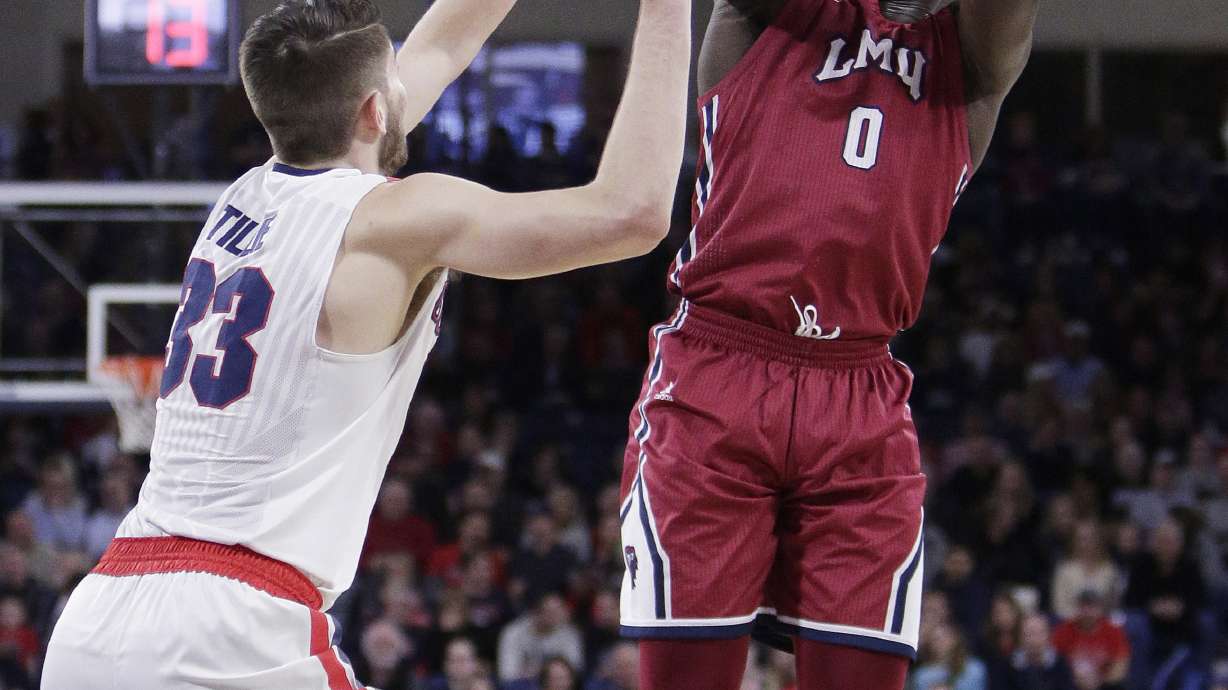 Williams leads No. 9 Gonzaga over Loyola Marymount 76-46