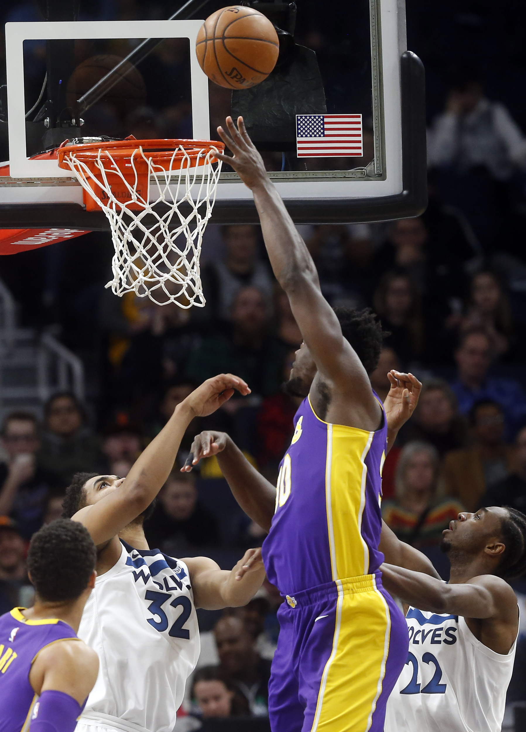 Gibson, Butler lead Timberwolves rally past Lakers, 119-111