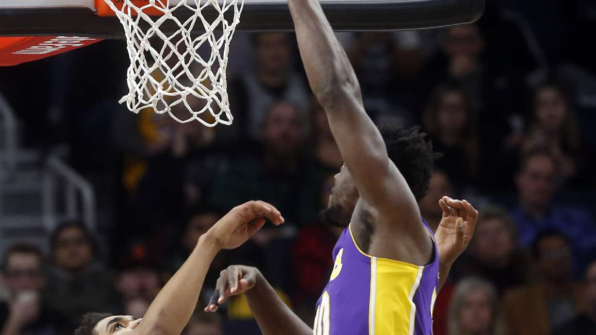 Gibson, Butler lead Timberwolves rally past Lakers, 119-111