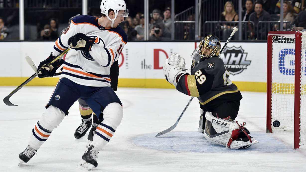 Karlsson gets 30th goal of season, Vegas tops Oilers, 4-1