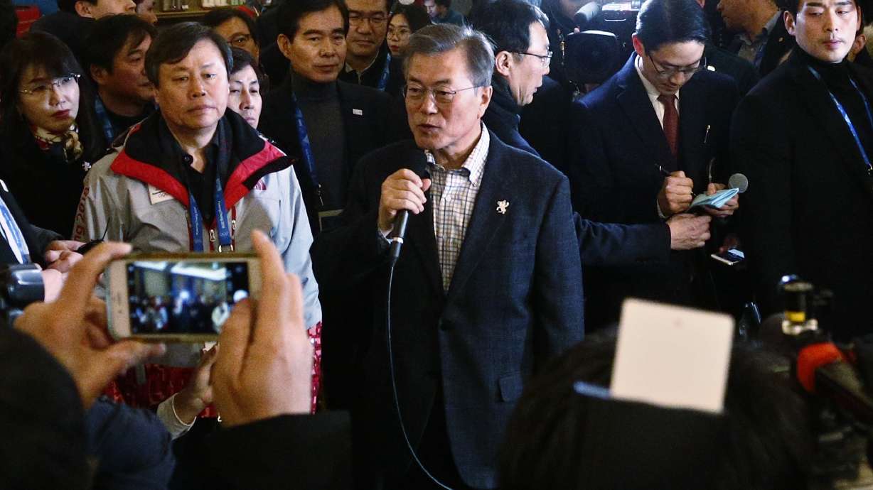 Moon won't discuss possible summit with North Korea's Kim
