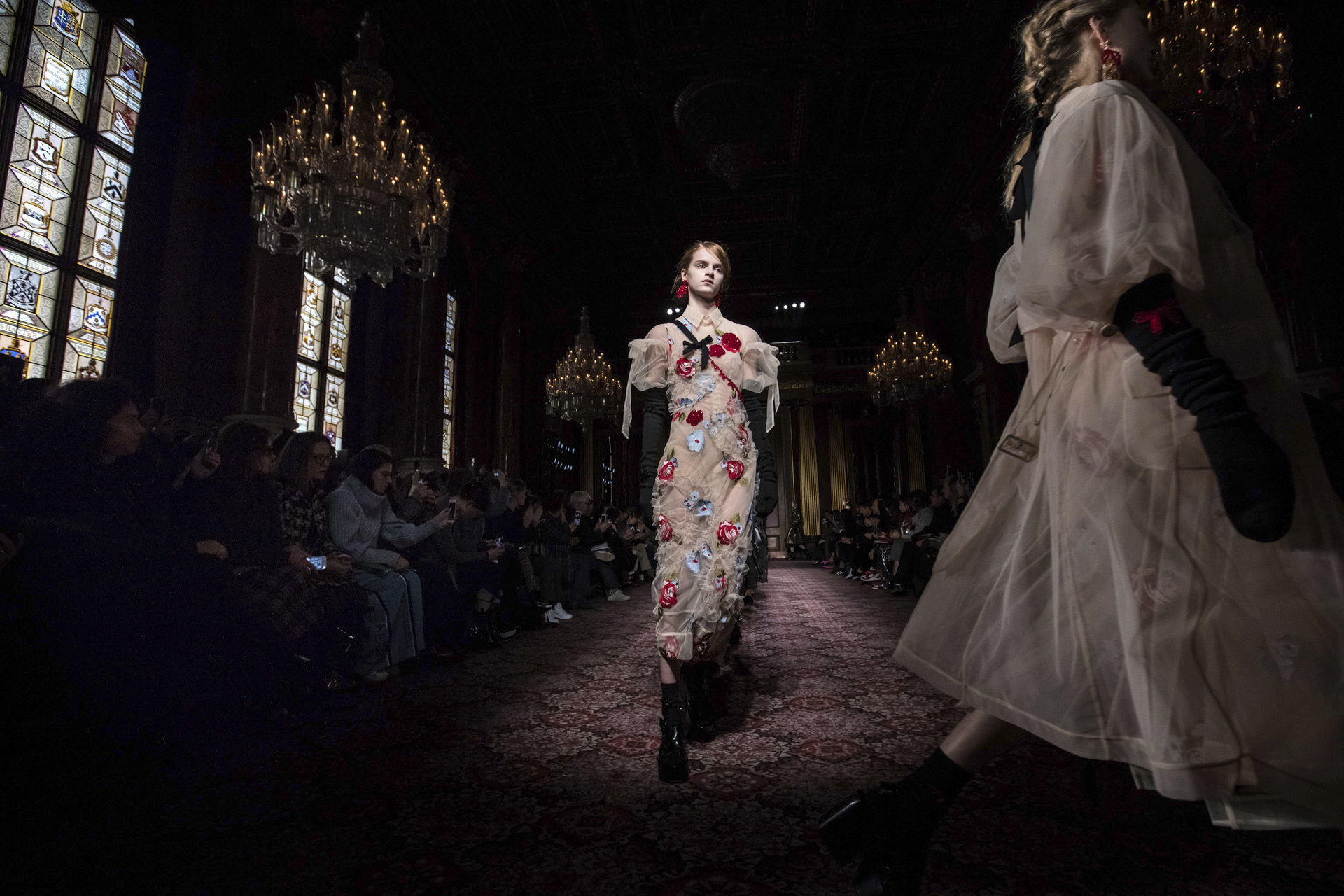 London fashion: Ruffles at Rocha, rich colors at Conran