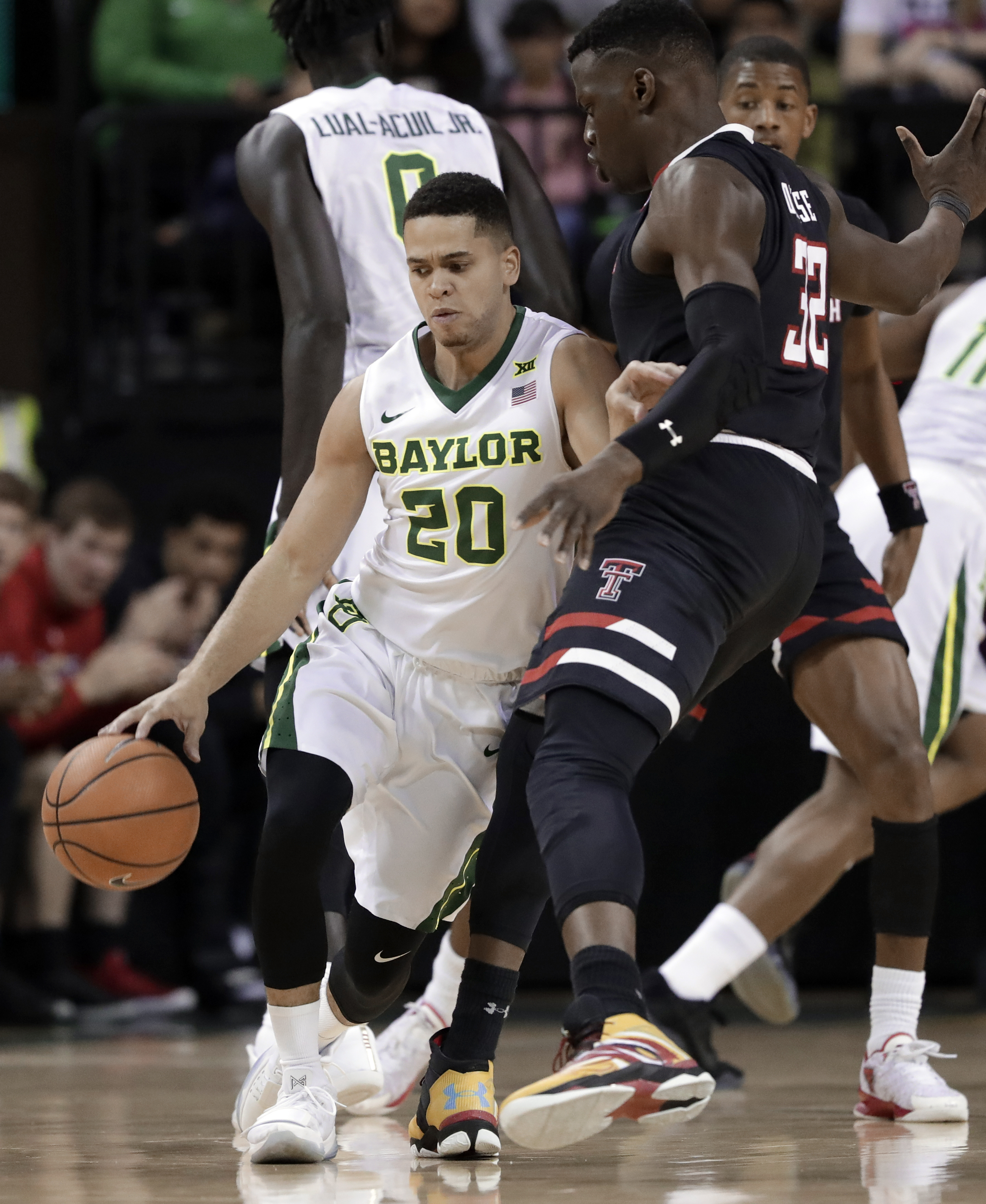 Baylor beats No. 7 Texas Tech, which loses top scorer Evans