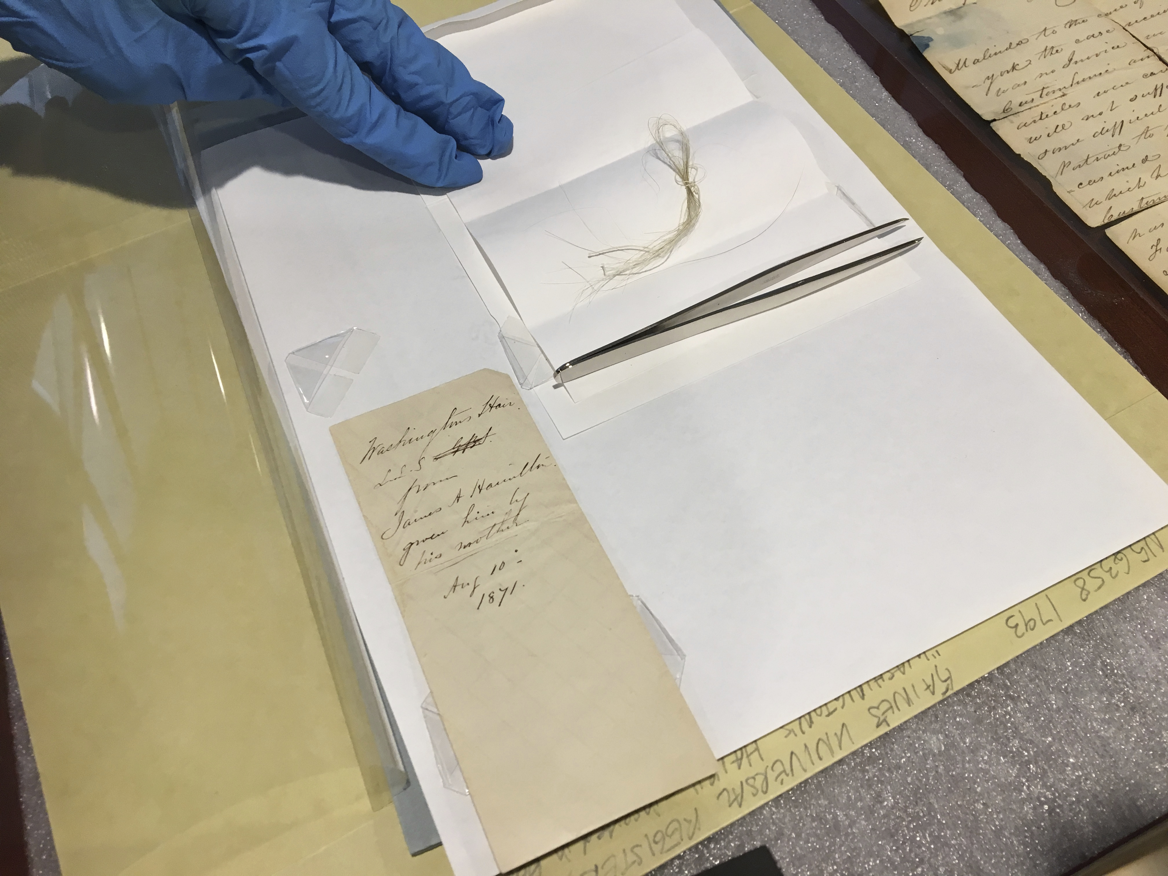 New York college says it found George Washington's hair in archived book