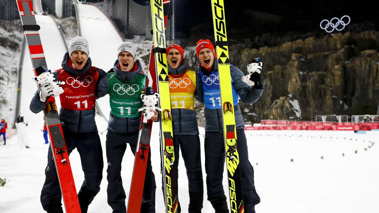 Johansson leads Norway to Olympic ski jumping team title