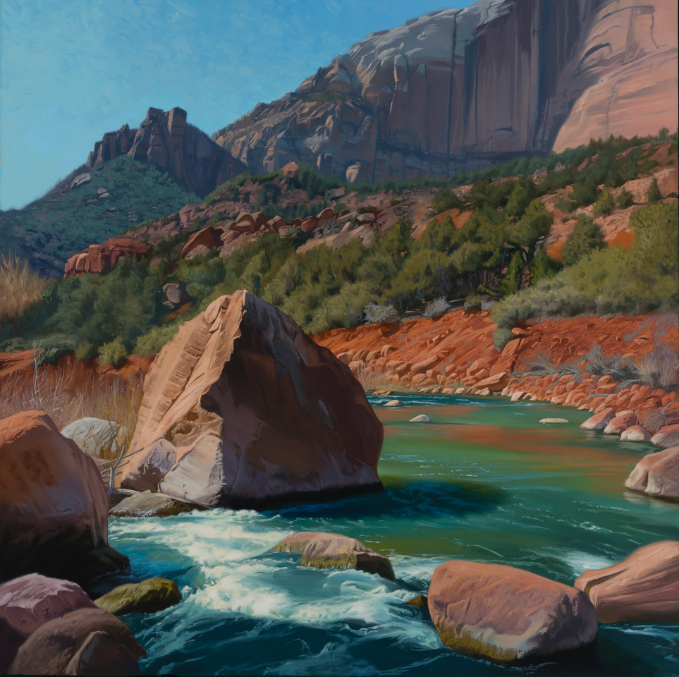 Dennis Farris' "Virgin River Rock" was inspired by his time spent as an artist-in-residence at the park in February 2010. (Photo: Dennis Farris)